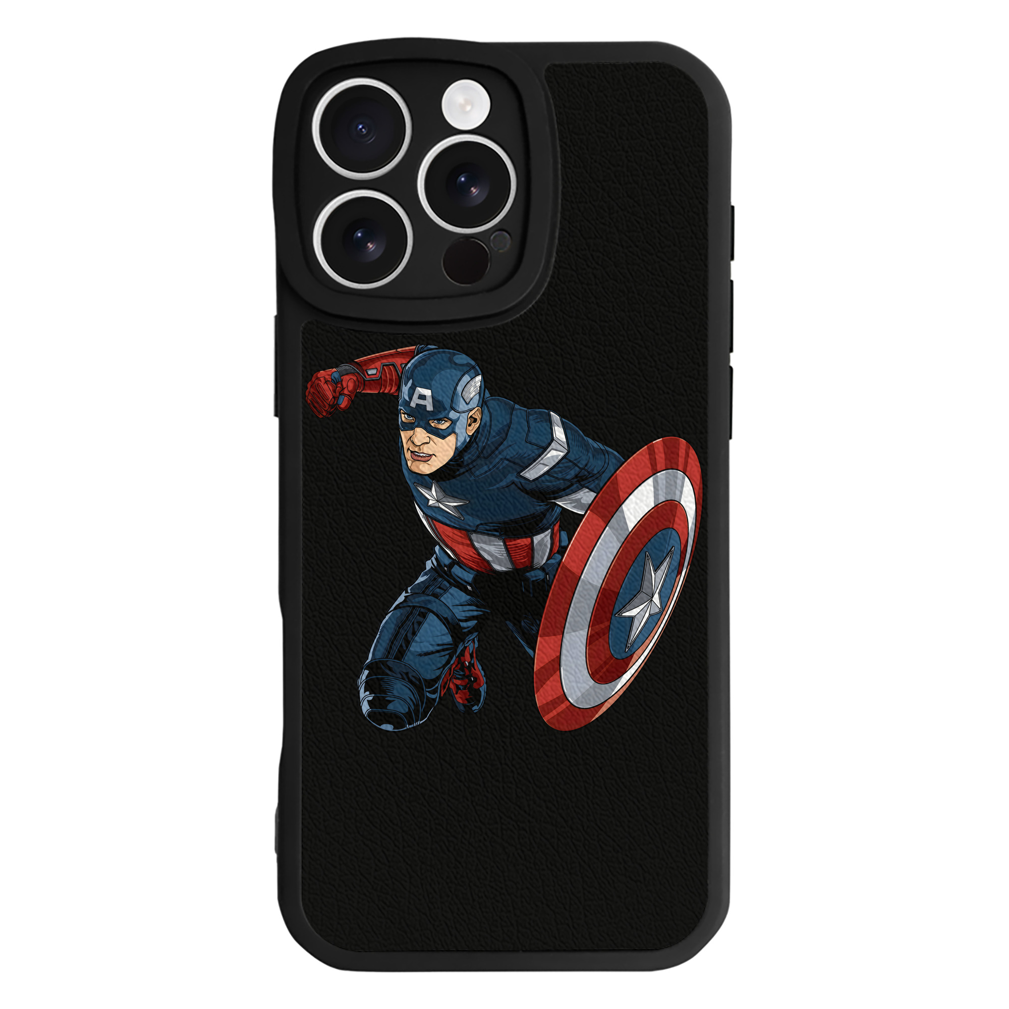 （画像用） アベンジャーズ The Avengers 【iPhone 16シリーズ対応】シリコンスマホケース（レザー調） 材質：シリコン